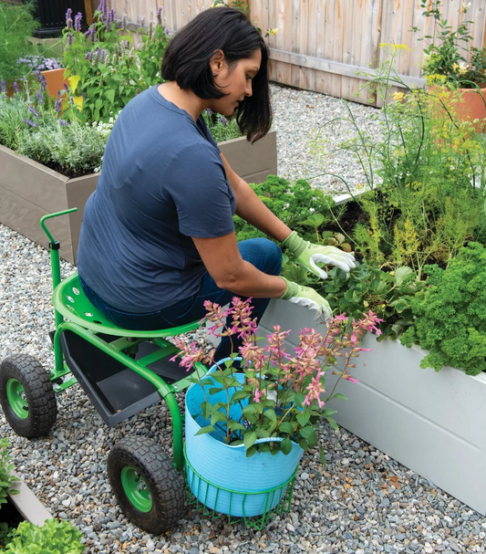 Deluxe Tractor Scoot with Bucket Basket
