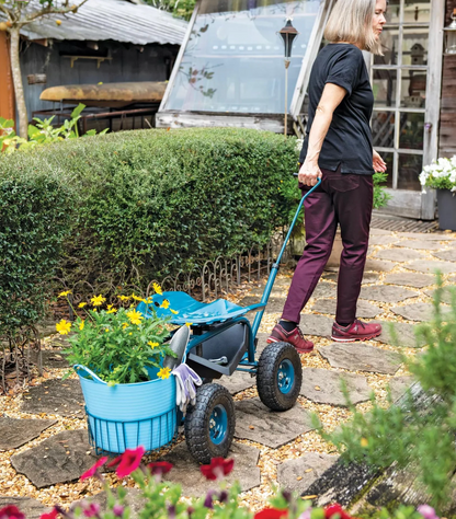 Deluxe Tractor Scoot with Bucket Basket